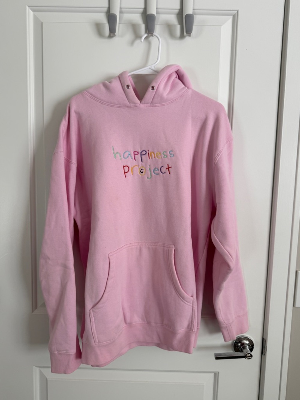Happiness Project Pink Hoodie